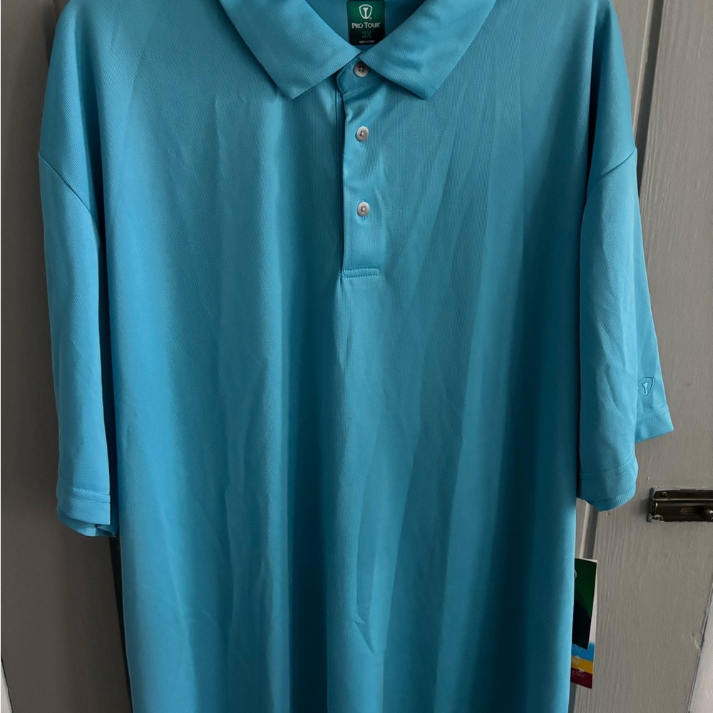 Men's Blue Pro Tour golf Polo Shirt- new with tags size 3x